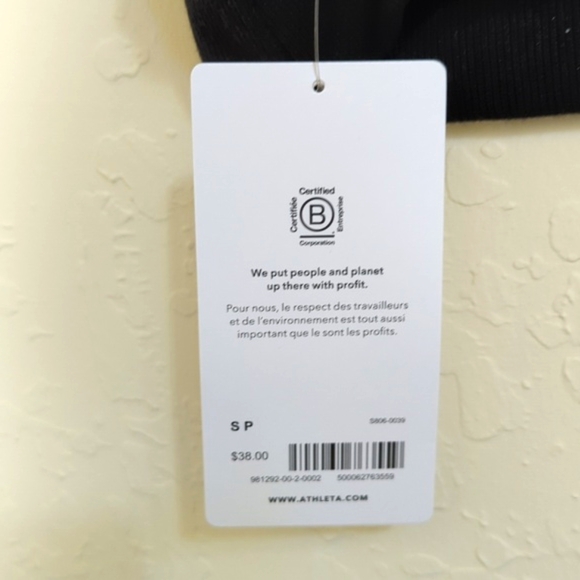 Athleta Black Well Rested Ribbed Sleep Bra Size Small - Picture 6 of 8